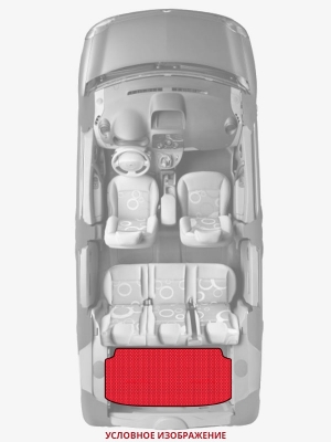 ЭВА коврики «Queen Lux» багажник для Daihatsu Charade (G100, G110)